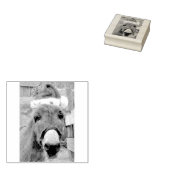 「ロバがサンタ素晴らしスを作れ！」 ラバースタンプ (押印)