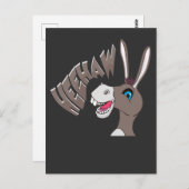 ロバがファーム動物を笑う ポストカード (正面/裏面)