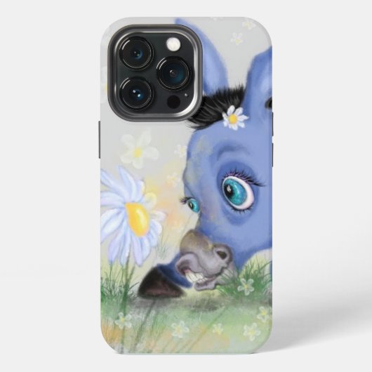 ロバとデイジーのiPhoneケース iPhoneケース (裏面)