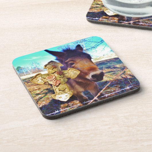 ロバとバラクロス コースター (左側)