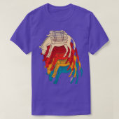 ロバと森 Tシャツ (デザイン正面)