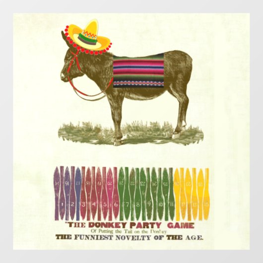 ロバに尾を付ける ウィンドウサイン (シート)