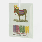 ロバに尾を付ける ガラスオーナメント (正面左)