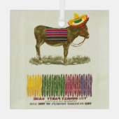 ロバに尾を付ける ガラスオーナメント (裏面)