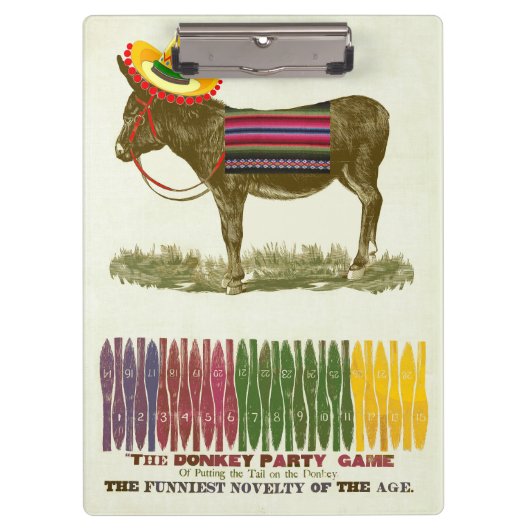 ロバに尾を付ける クリップボード (正面)