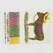 ロバに尾を付ける ゴルフタオル (横)