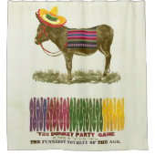 ロバに尾を付ける シャワーカーテン (正面)