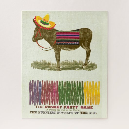 ロバに尾を付ける ジグソーパズル (縦)