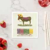 ロバに尾を付ける スタンダードカクテルナプキン (インサイチュ)