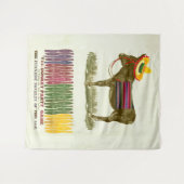 ロバに尾を付ける タペストリー (正面(横))