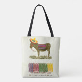 ロバに尾を付ける トートバッグ (裏面)