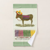 ロバに尾を付ける バスタオルセット (ハンドタオル)