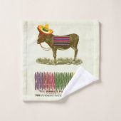 ロバに尾を付ける バスタオルセット (ウォッシュタオル)