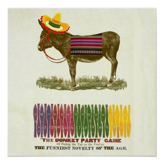 ロバに尾を付ける ポスター (正面)