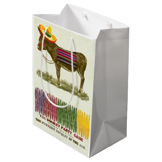 ロバに尾を付ける ミディアムペーパーバッグ (裏面アングル)