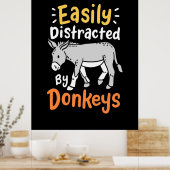 ロバに気を取られる ポスター (キッチン)