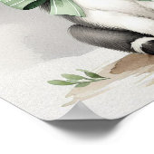 ロバのぬいぐるみ壁画 ポスター (角)