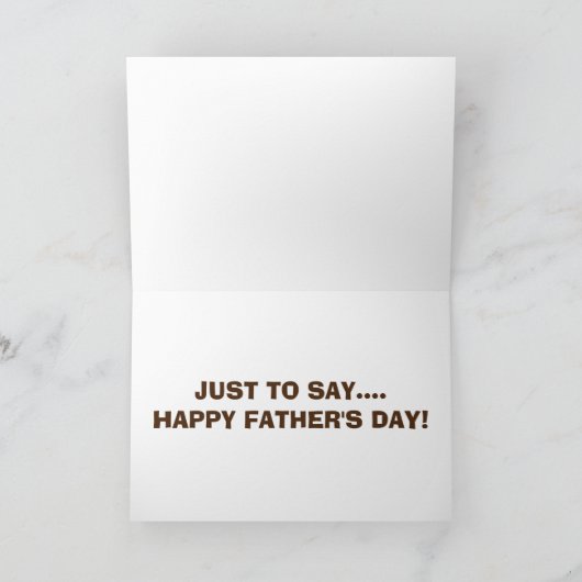 ロバのまわりにのお父さんの日のユーモア カード (内部)