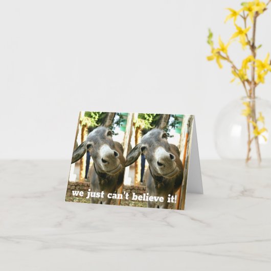 *ロバのカップルは信じられないところだ* 60誕生日 カード (黄色い花)