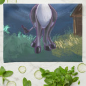 ロバのギフト&アクセサリー キッチンタオル (折り畳み)