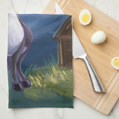 ロバのギフト&アクセサリー キッチンタオル (四つ折り)