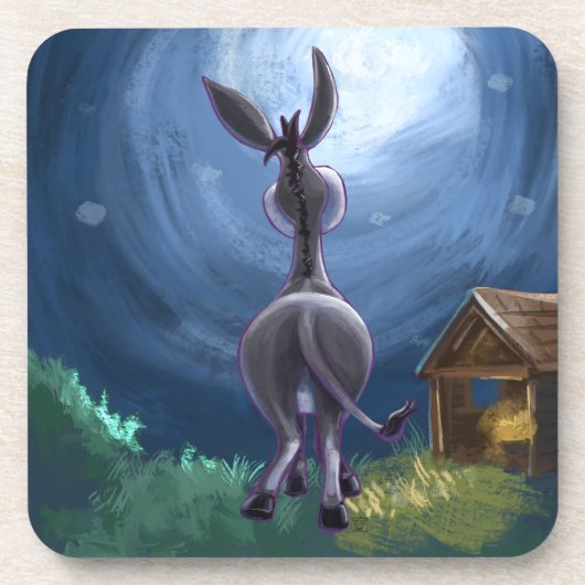 ロバのギフト&アクセサリー コースター (正面)