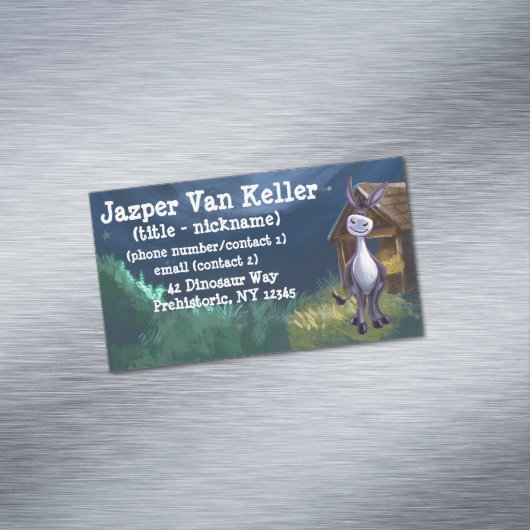 ロバのギフト&アクセサリー マグネット名刺 (インサイチュ)