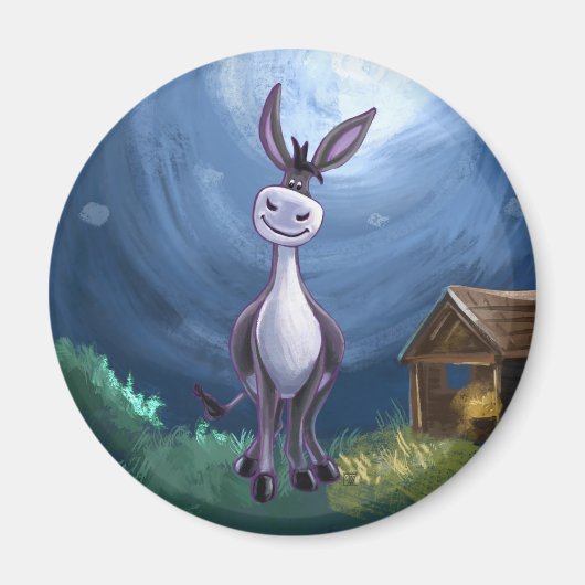 ロバのギフト&アクセサリー マグネット (正面)