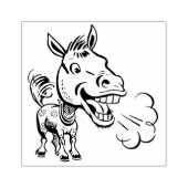 ロバのゴム印を打つ ラバースタンプ (インプリント)