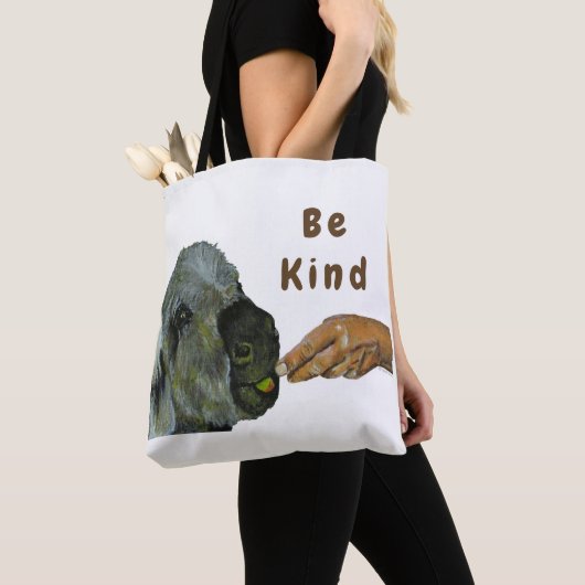 ロバのトートバッグ トートバッグ (クローズアップ)