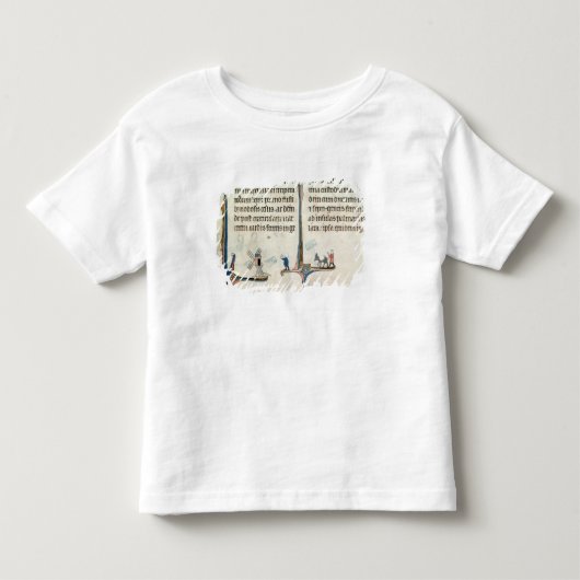 ロバのバッグを運運転する男 トドラーTシャツ (正面)