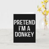 ロバのフリして 笑えるジョーク ユーモア表現 ぷんちり カード (黄色い花)