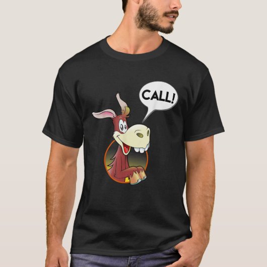 ロバのポーカープレーヤー 楽しいポーカーギフト Tシャツ (正面)