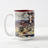 ロバのマグカップ ツートーンマグカップ (左)