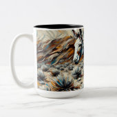 ロバのマグカップ ツートーンマグカップ (左)