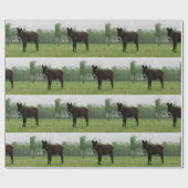 ロバのラッピング紙 ラッピングペーパー (フラット)