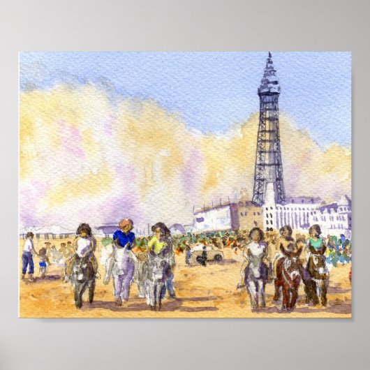 ロバの乗り物 – Blackpool ポスター (正面)