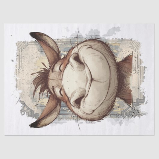 ロバの切り離 薄葉紙 (正面)