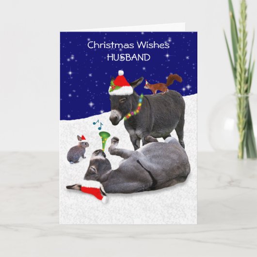 ロバの呆然カード（夫） カード (正面)