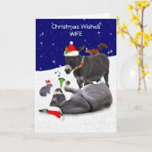 ロバの呆然カード（妻） カード (黄色い花)