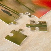 ロバの夏の調和農村風景アート ジグソーパズル (側面)