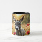 ロバの夏の調和農村風景アート マグカップ (中央)