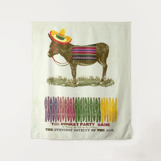 ロバの尾をピンで留める タペストリー (正面)