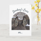 ロバの年 カード (黄色い花)