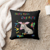 ロバの恋人のギフト絵を描|自分の道 クッション (ブランケット)