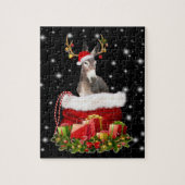 ロバの恋人の贈り物|ハッピーロバのメリークリスマス ジグソーパズル (縦)