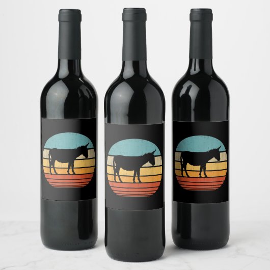 ロバの恋人ギフト |農家ギフトアイディア ワインラベル (ボトル)