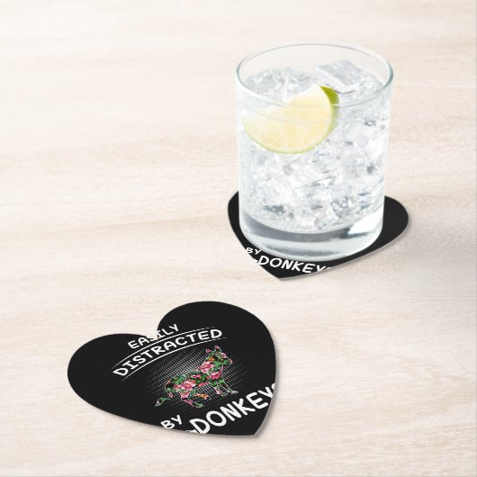 ロバの愛する贈り物|ロバに気が散る ペーパーコースター (インサイチュ)