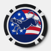 ロバの民主党旗 ポーカーチップ (裏面)