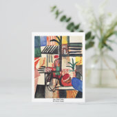 ロバの男威厳がある ポストカード (スタンド正面)